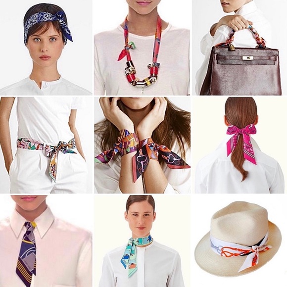 Thin Purse Scarf / Hairband / Scarf - #628 / 5 for $70 - Picture 5 of 6